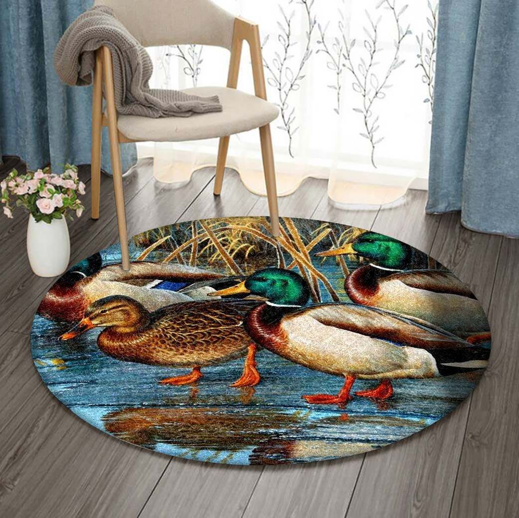 Duck Round Carpet