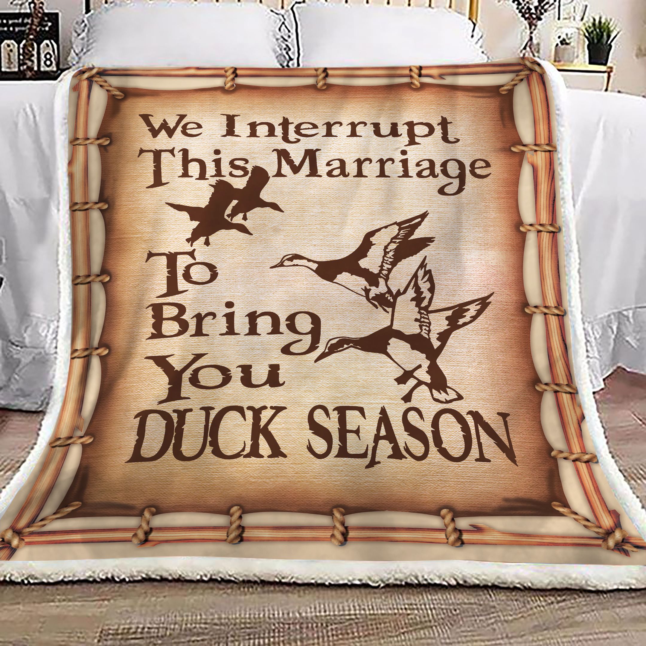 Duck Hunting Fleece Blanket