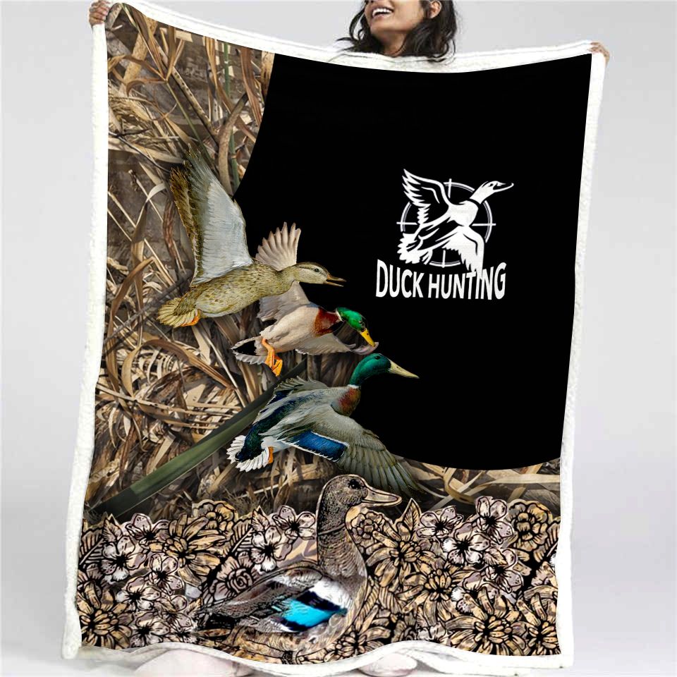 Duck Hunting Fleece Blanket