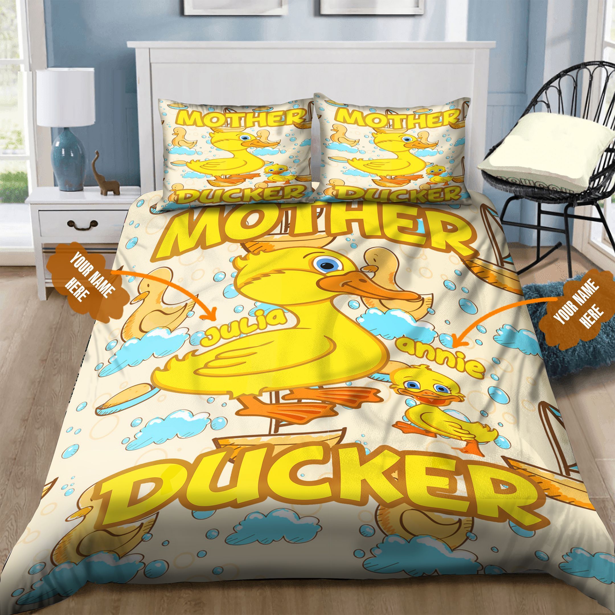 Duck Personalized Bedding Set