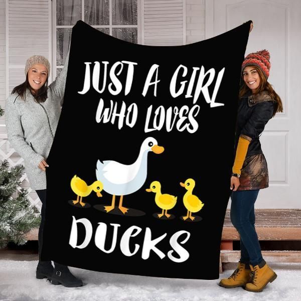 Ducks Duck Sherpa Fleece Blanket