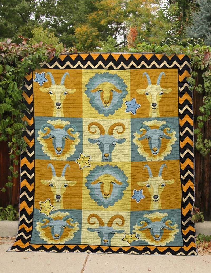 Dump Face Goats CLT270625 Quilt Blanket