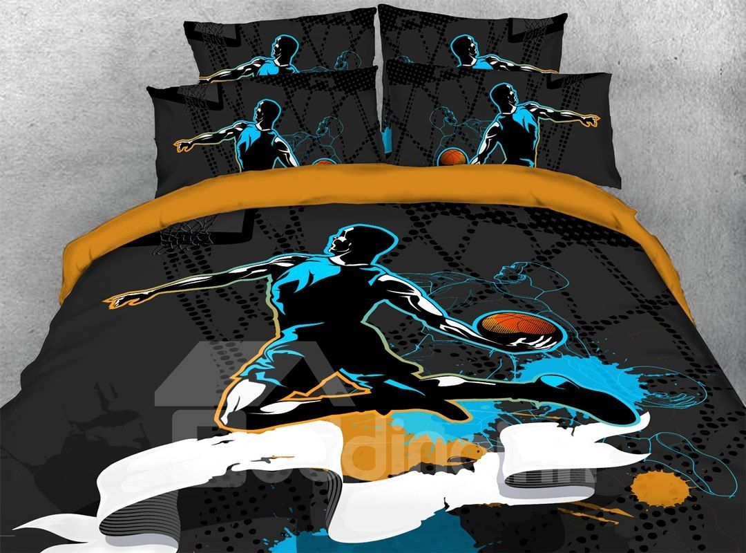 Dunk Street Basketball Bedding Set