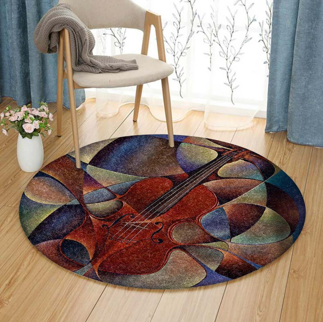 Dynamic Violin Round Carpet