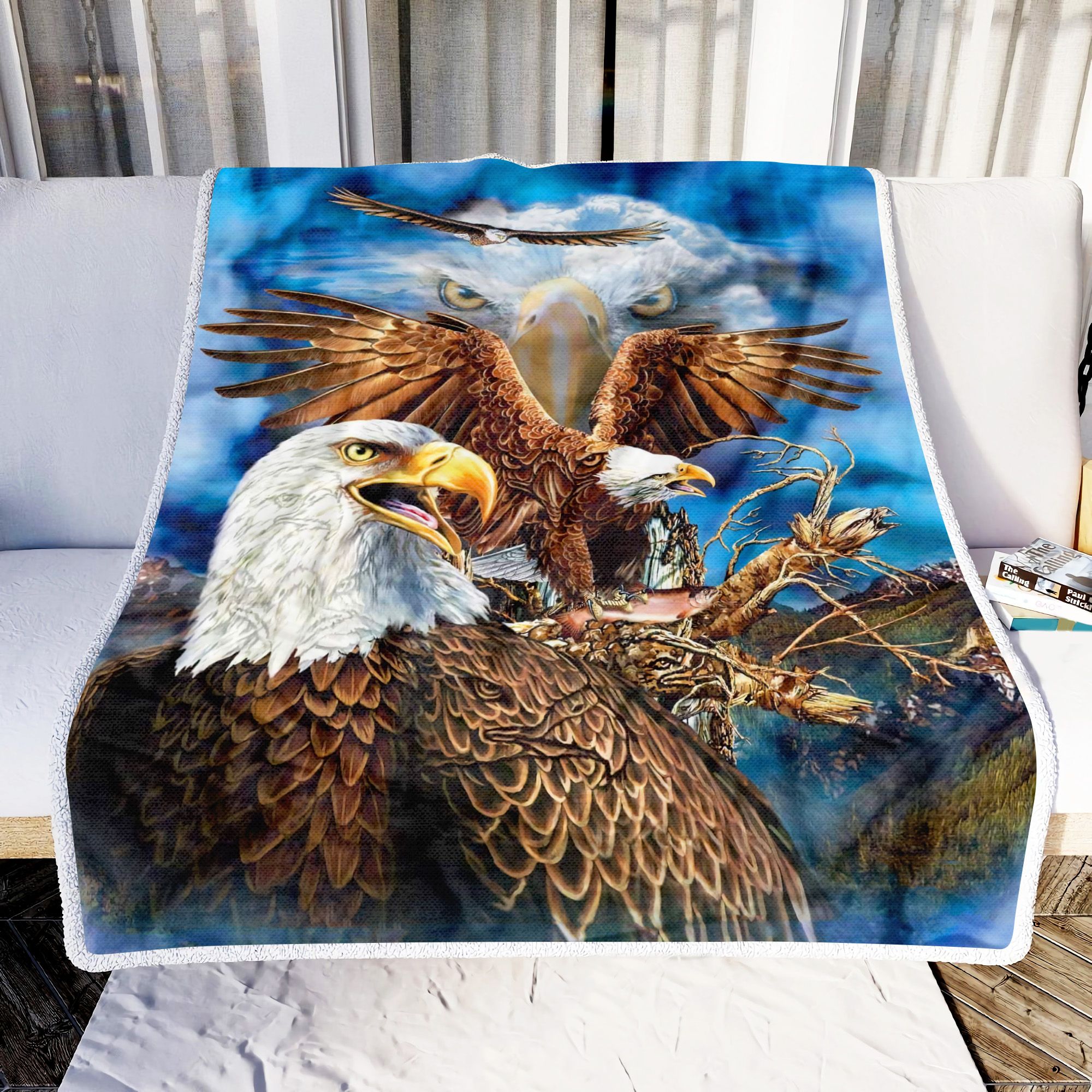 Eagle Art Fleece Blanket