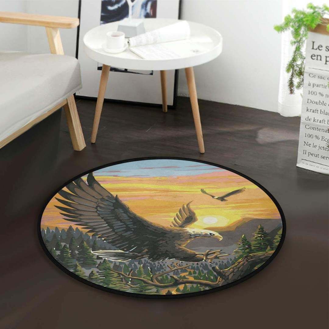Eagle Round Carpet