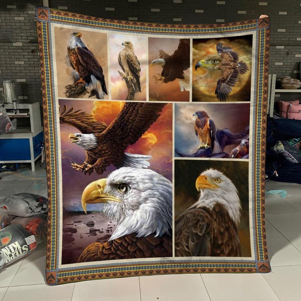 Eagle Sherpa Fleece Blanket