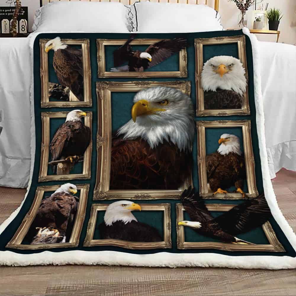 Eagle Sherpa Fleece Blanket