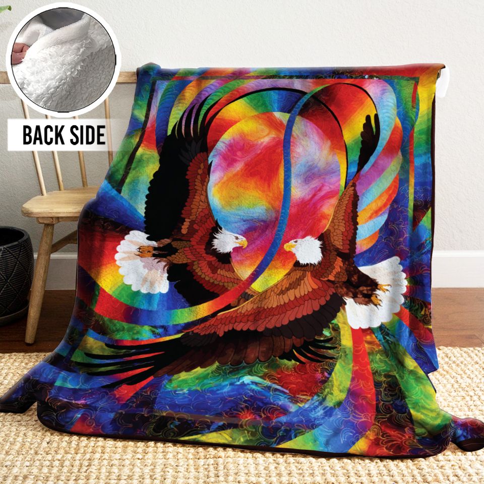 Eagle Sherpa Fleece Blanket