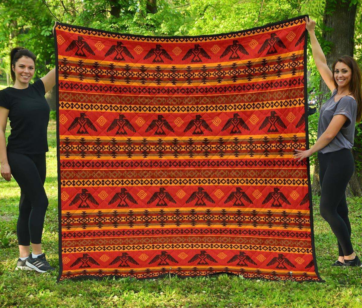 Eagle Native American CL12100242MDQ Quilt Blanket