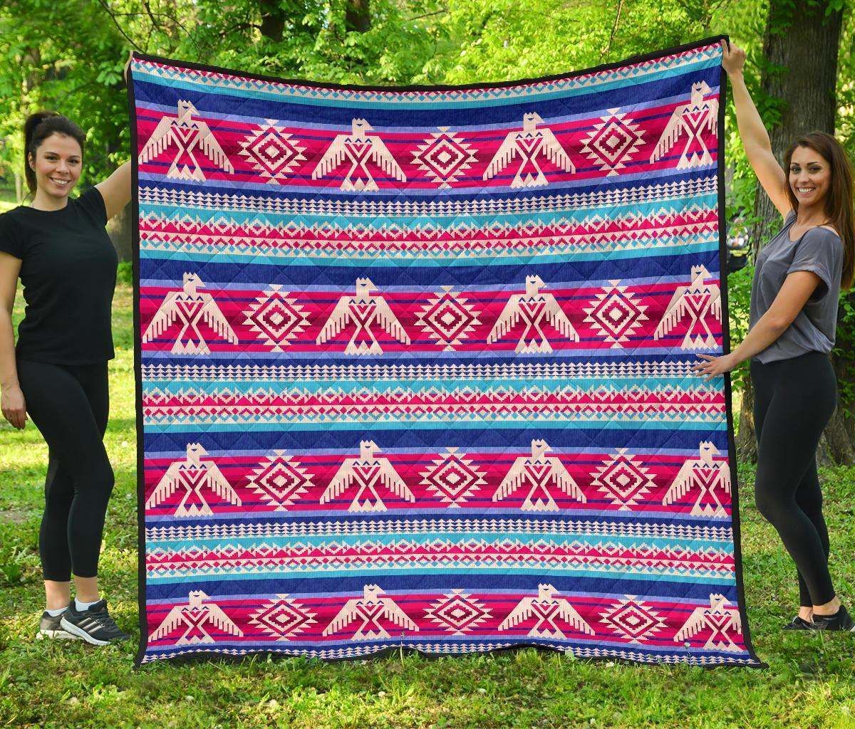 Eagle Native American CL12100243MDQ Quilt Blanket