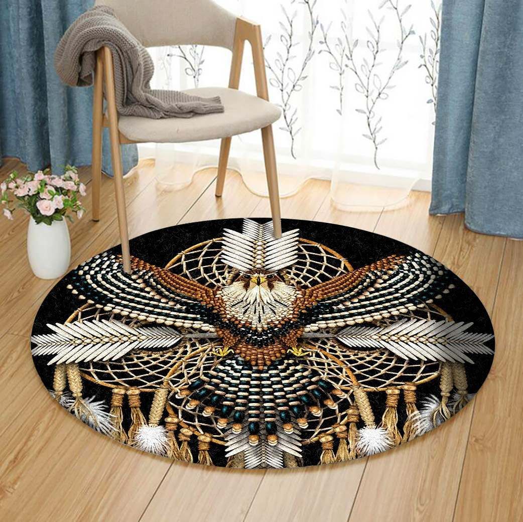 Eagle Native American Round Carpet