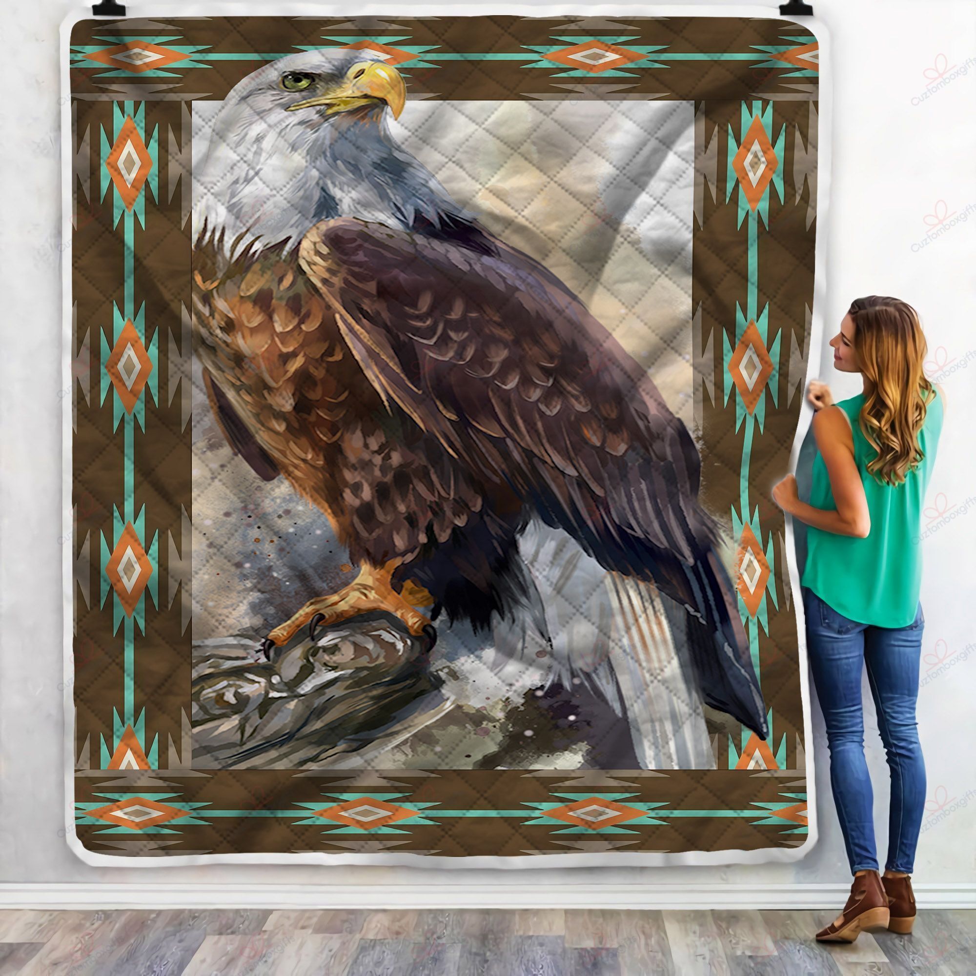 Eagle Native Fleece Blanket