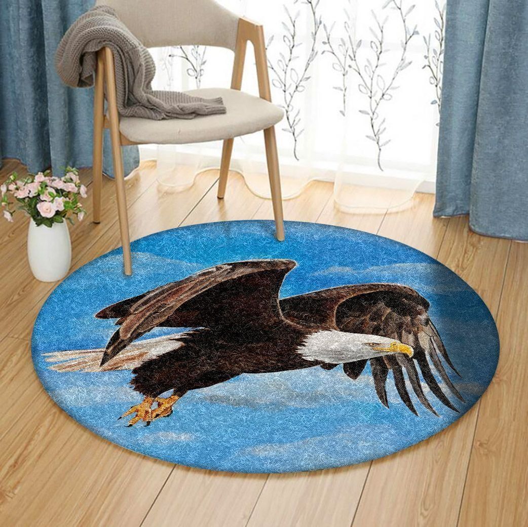 Eagle Painting Round Carpet