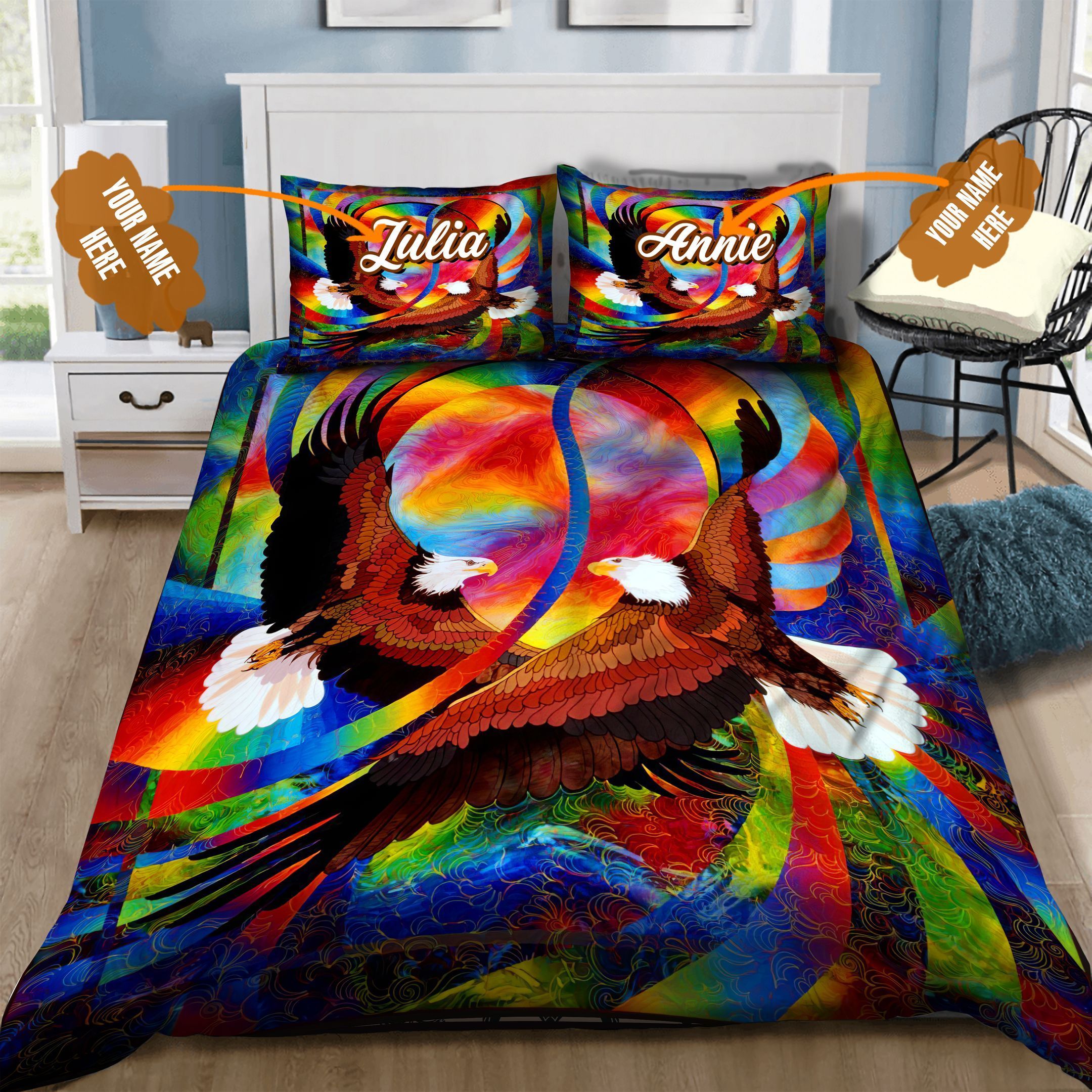 Eagle Personalized Bedding Set
