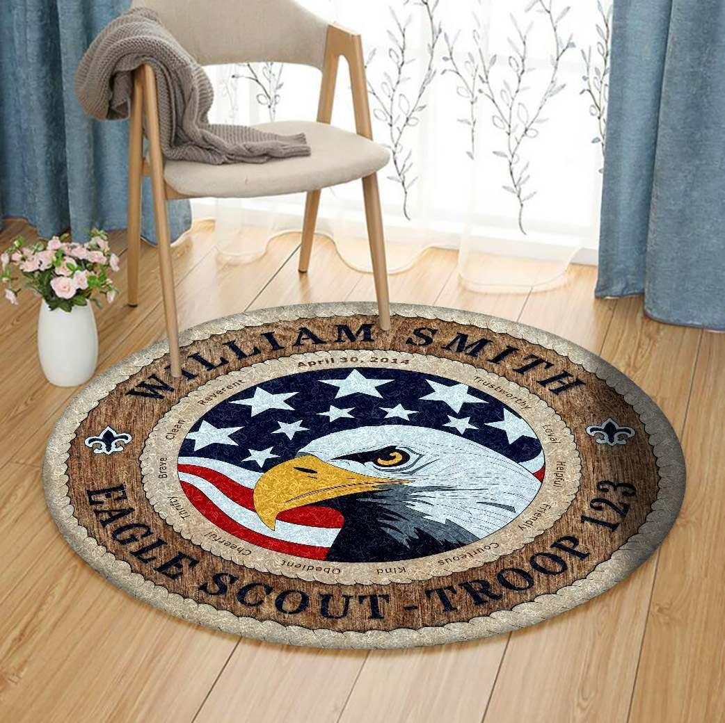 Eagle Scout Round Carpet