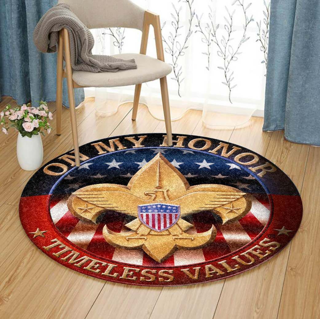 Eagle Scout Round Carpet