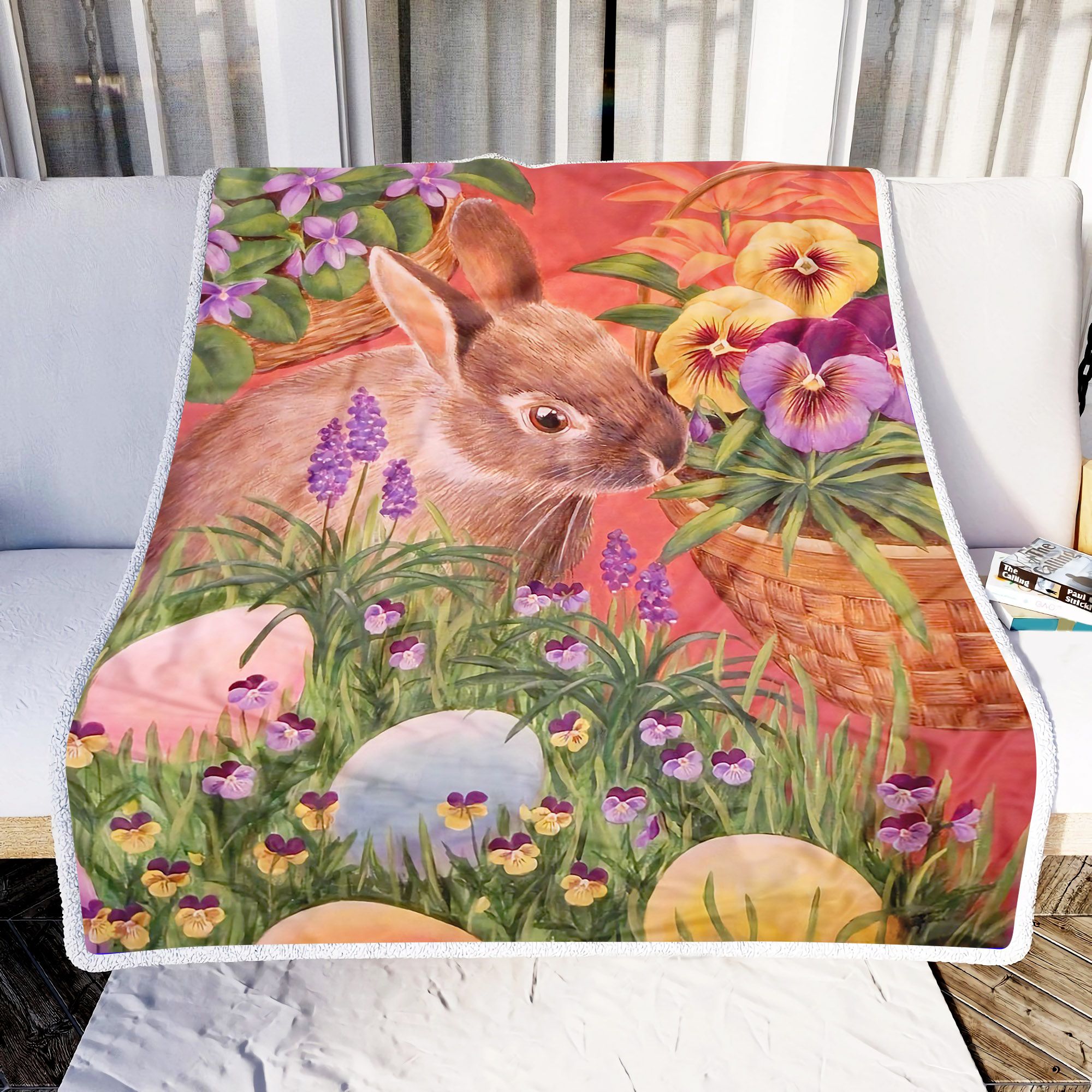 Easter Bunny Fleece Blanket