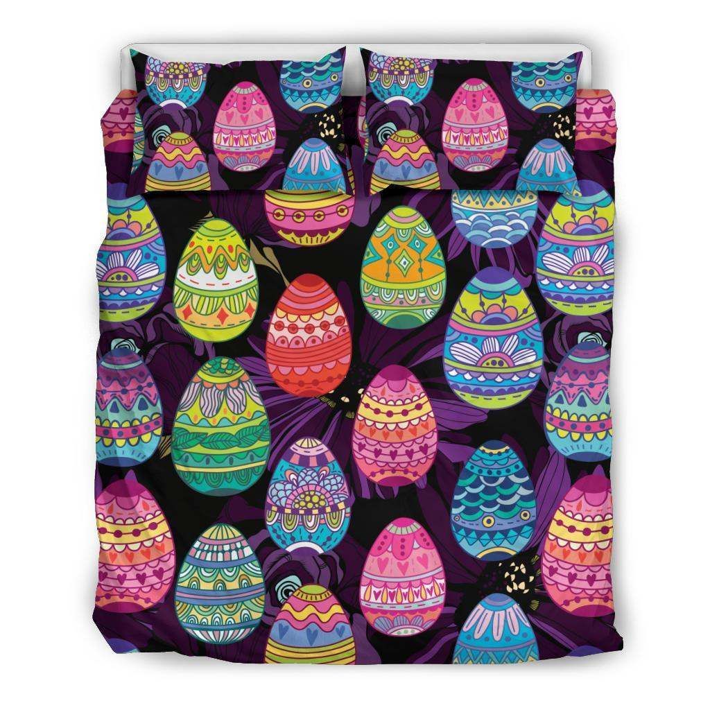 Easter Eggs Pattern Print Design Bedding Set