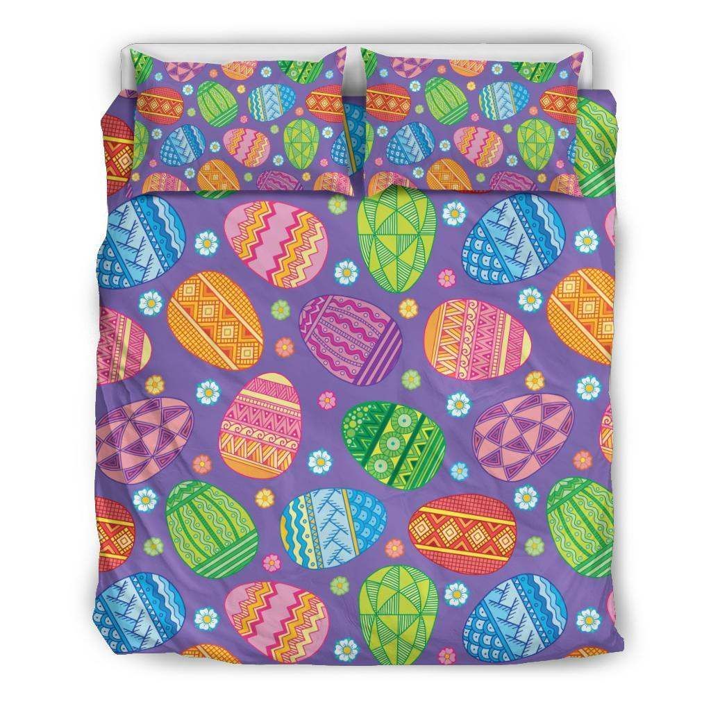 Easter Eggs Pattern Print Design Bedding Set