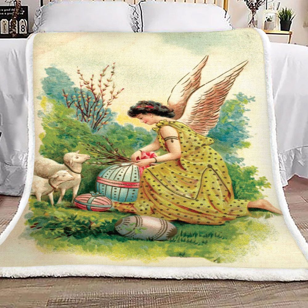 Easter Sherpa Fleece Blanket