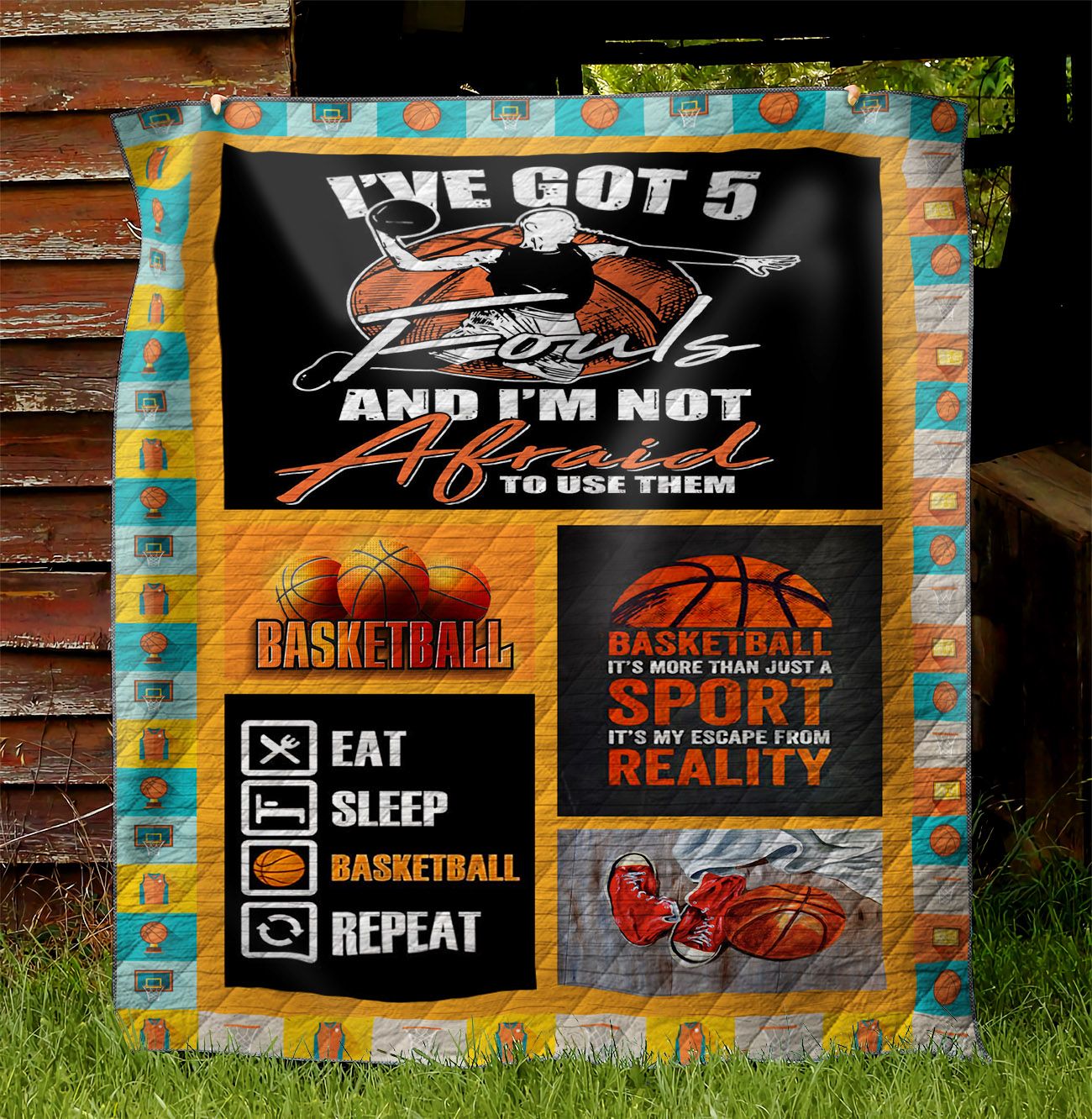 Eat Sleep Basketball Repeat NI3001061YD Quilt Blanket