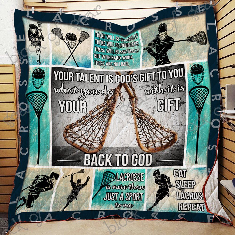 Eat Sleep Lacrosse Repeat Quilt Np115 Dhc11121937Dd