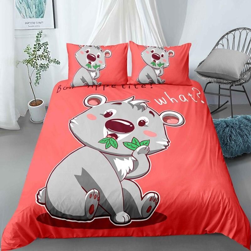 Eating Leaf Koala Bedding Set