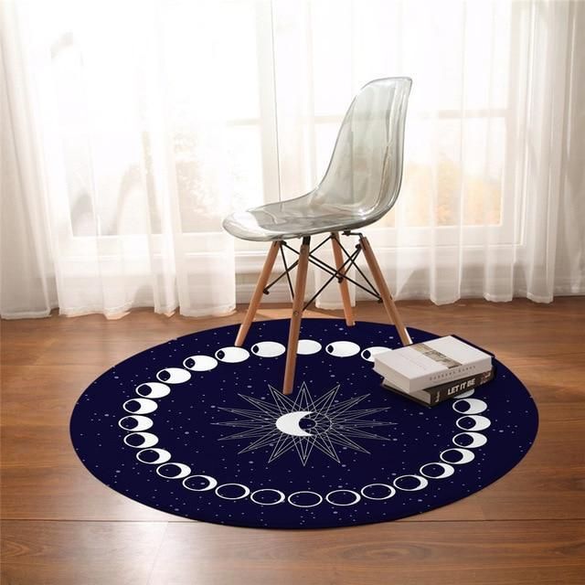 Eclipse Moon Round Carpet