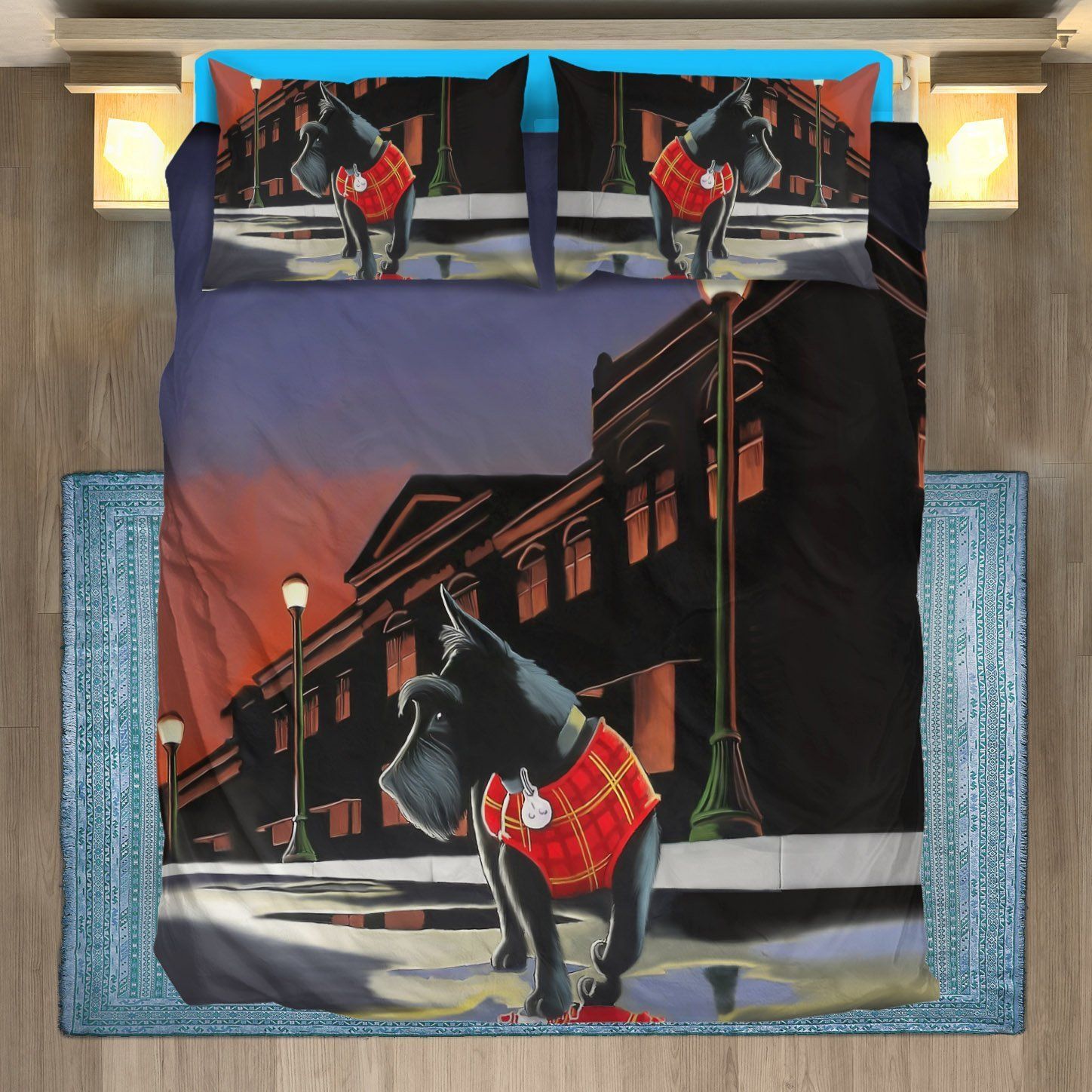 Edinburgh With Scottish Terrier Bedding Set