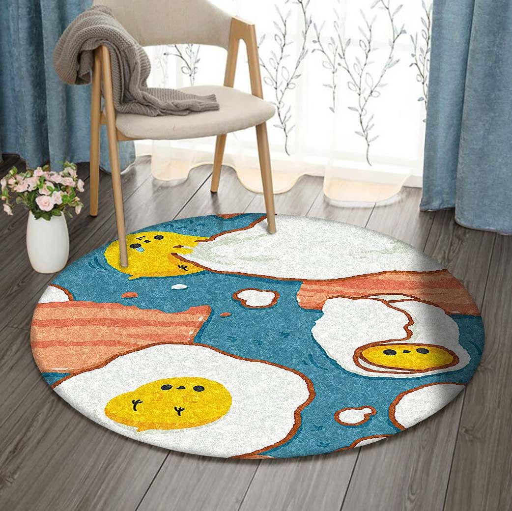 Eggs Round Carpet
