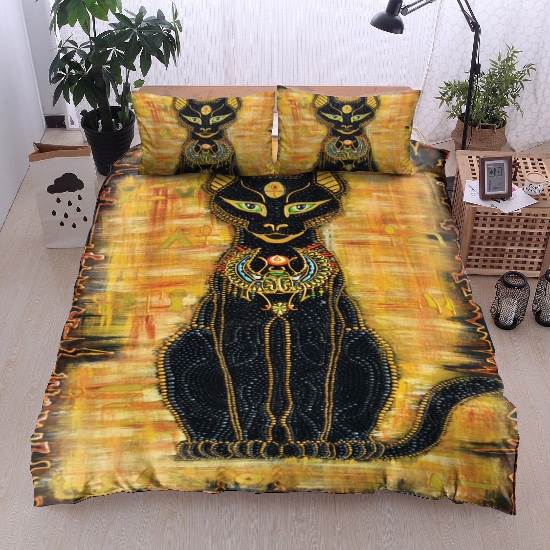 Egyptian Cat Bedding Set