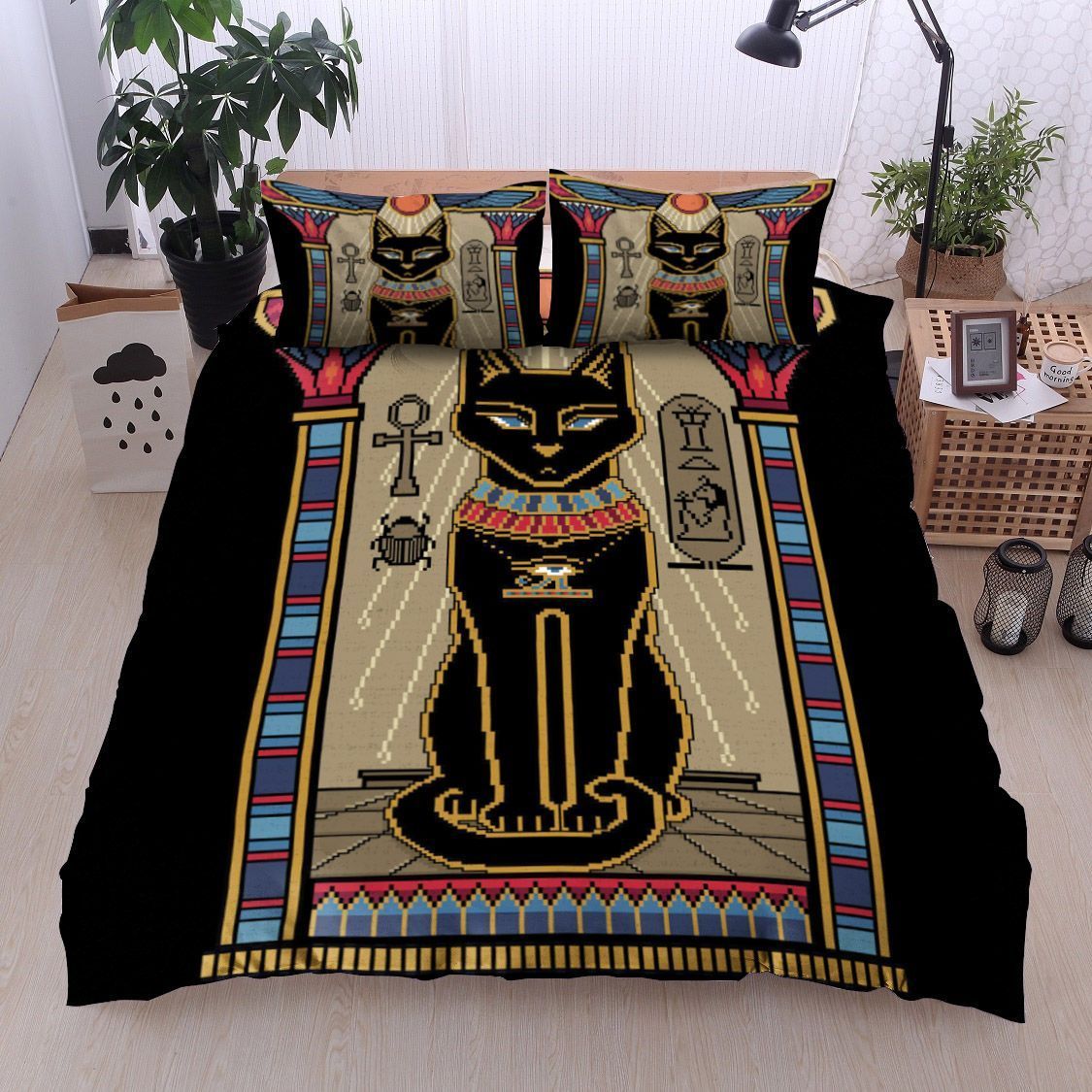 Egyptian Cat Bedding Set