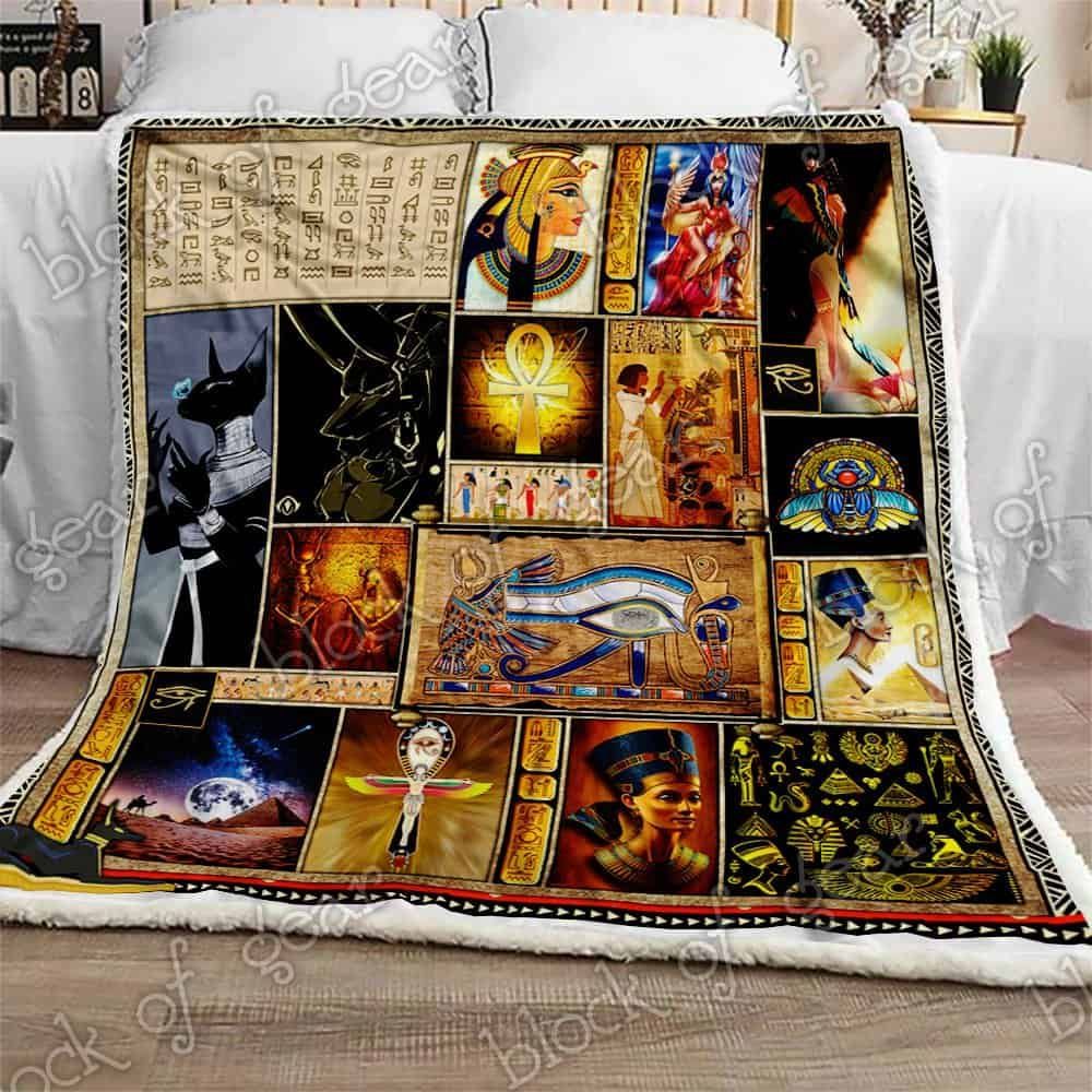 Egyptian Culture Art Fleece Blanket