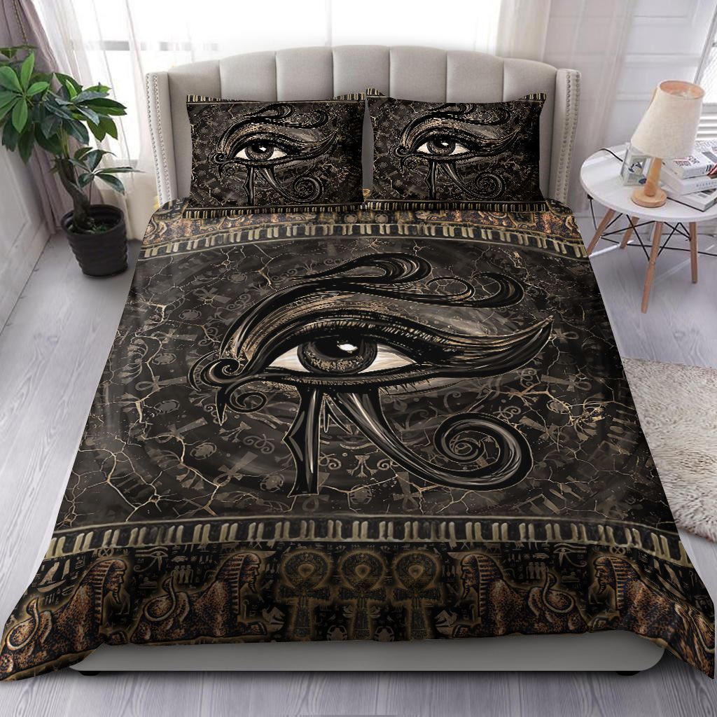 Egyptian Eye Of Horus Bedding Set