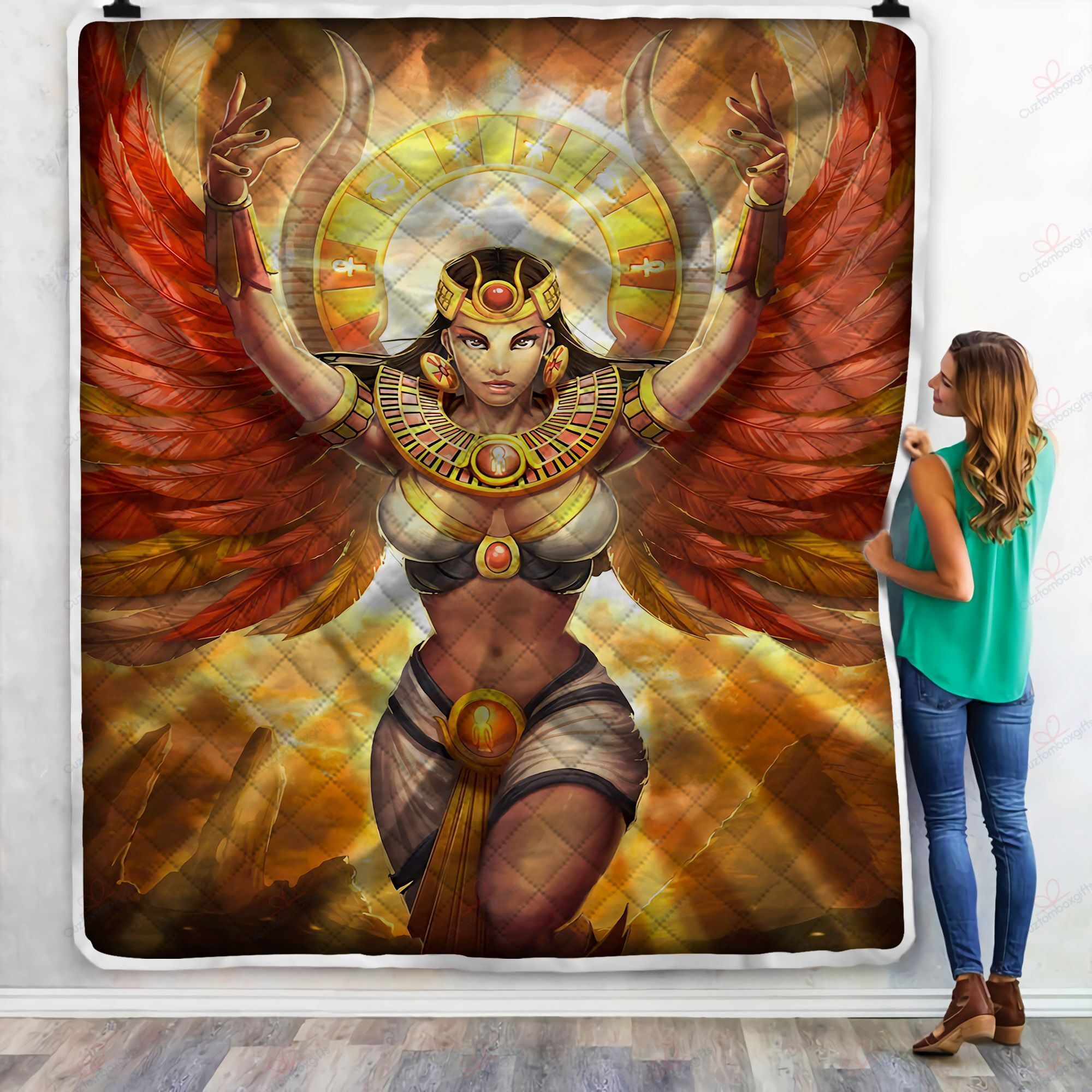Egyptian Goddess Fleece Blanket