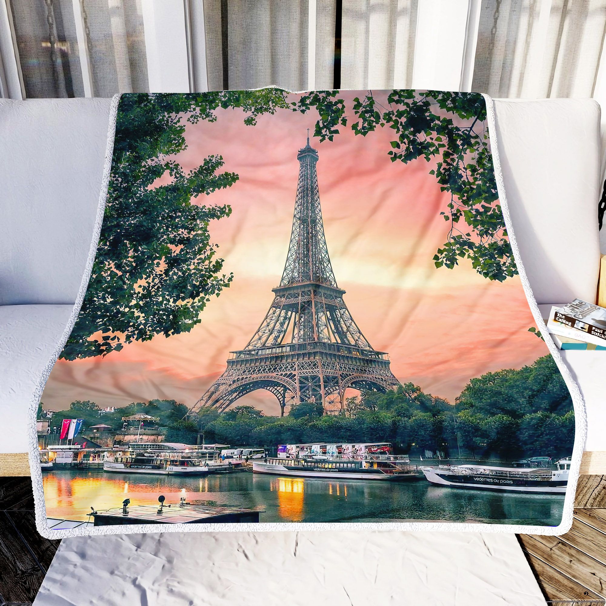 Eiffel Tower Fleece Blanket