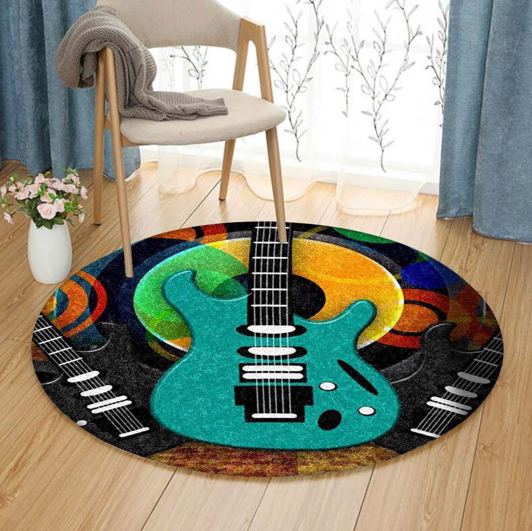 Electric Guitar Round Carpet
