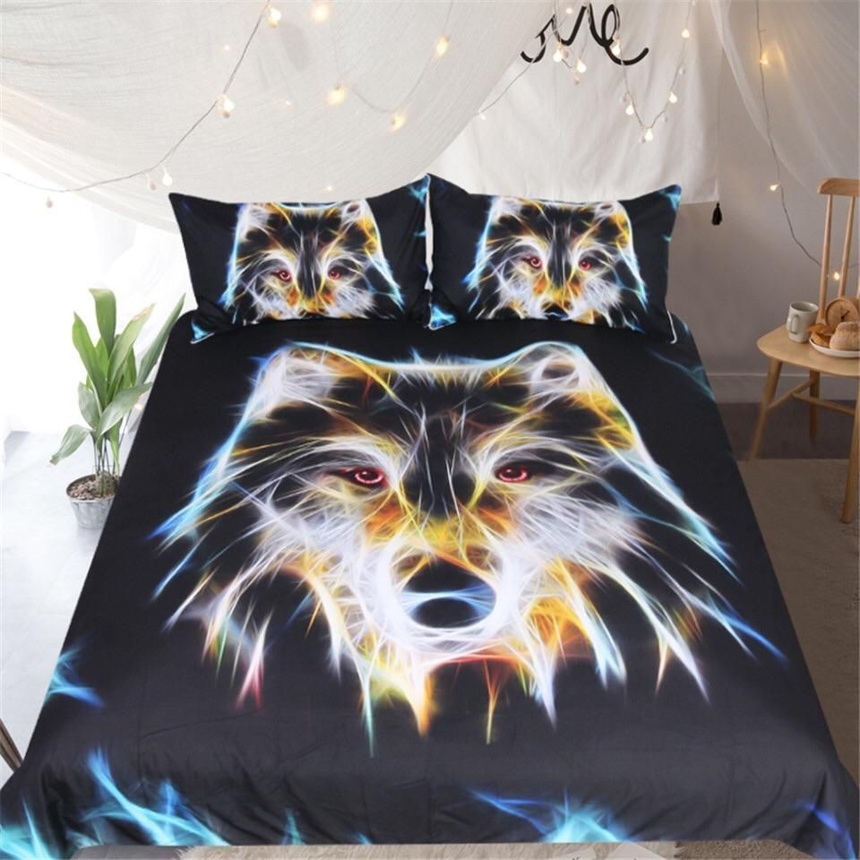 Electric Wolf Bedding Set