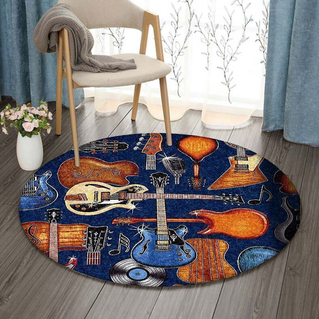 Electrical Guitar Round Carpet