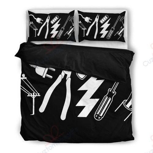 Electrician Tools Printed Bedding Set