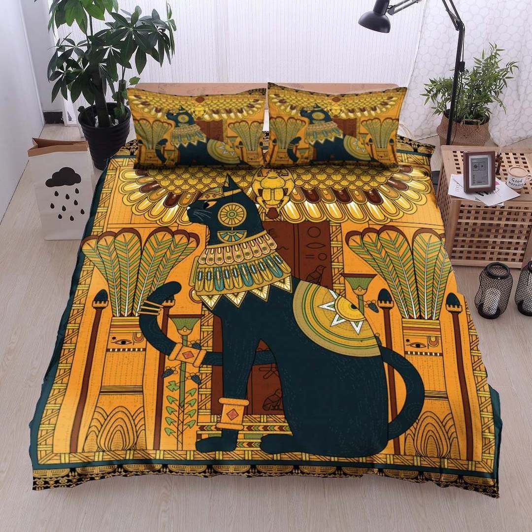 Elegant Egypt Cat Bedding Set