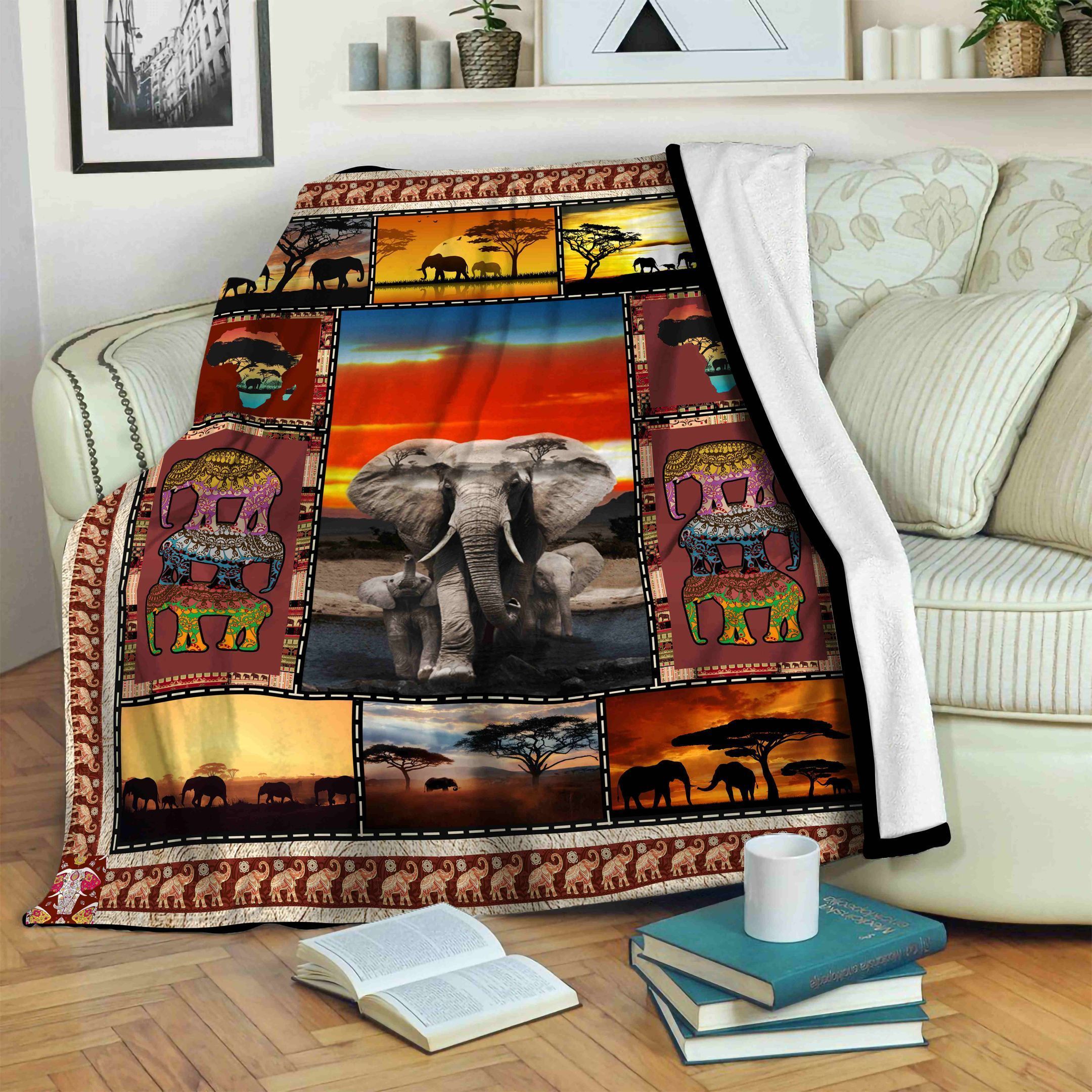 Elephan Fleece Blanket