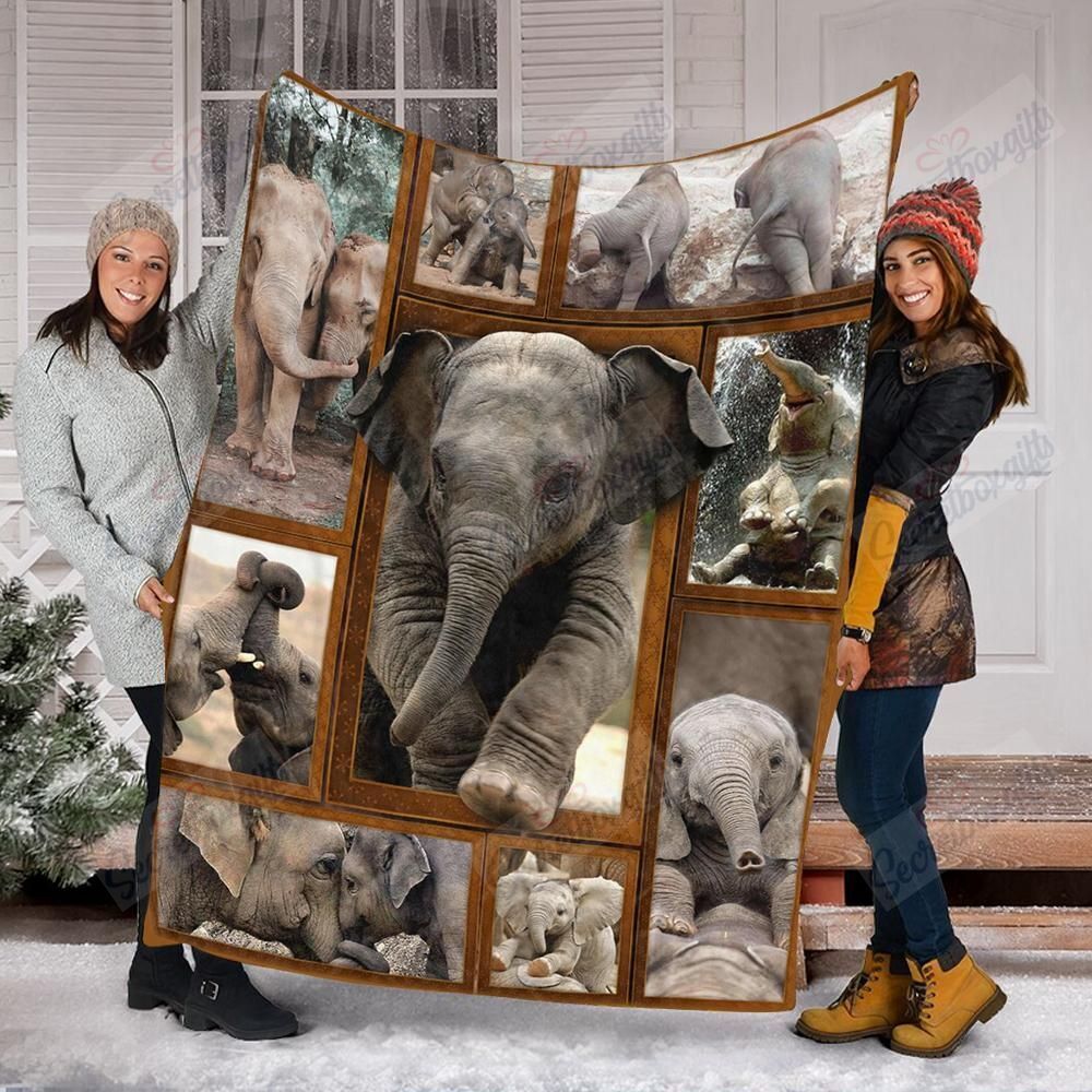 Elephant 3D Fleece Blanket
