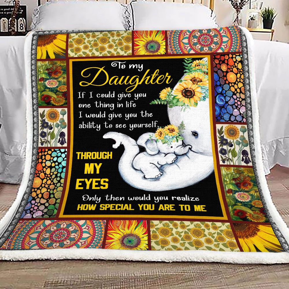 Elephant A Little Hippie Fleece Blanket