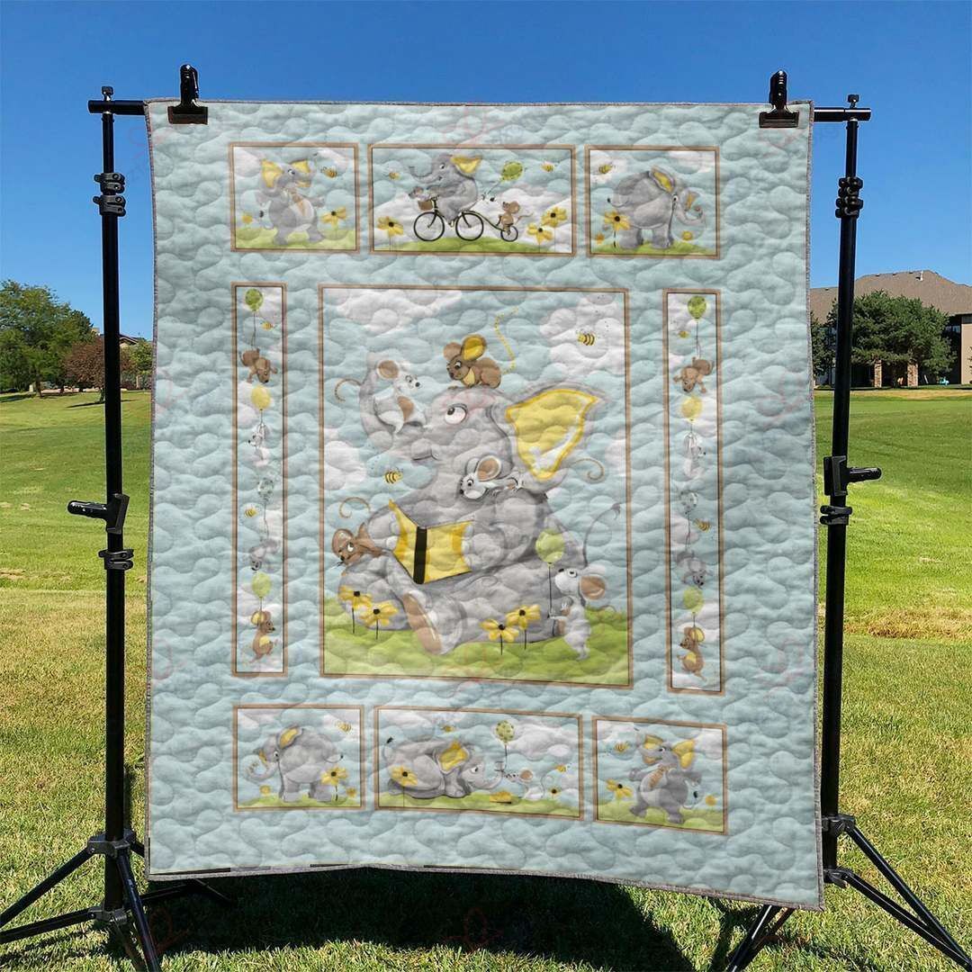 Elephant AM2209350CL Quilt Blanket