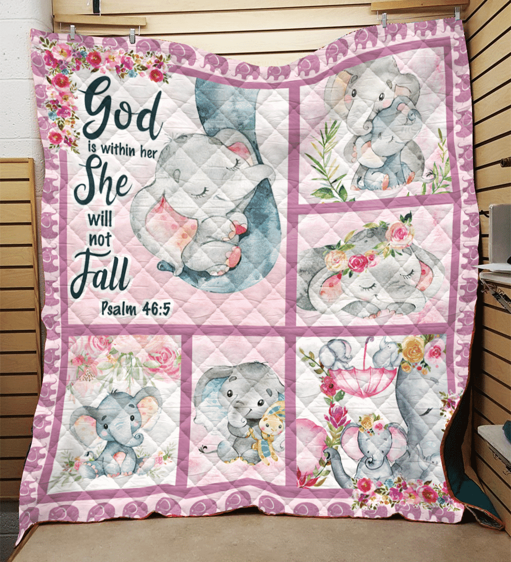 Elephant As Long As You Love Me Quilt Blanket DHC020120991TD