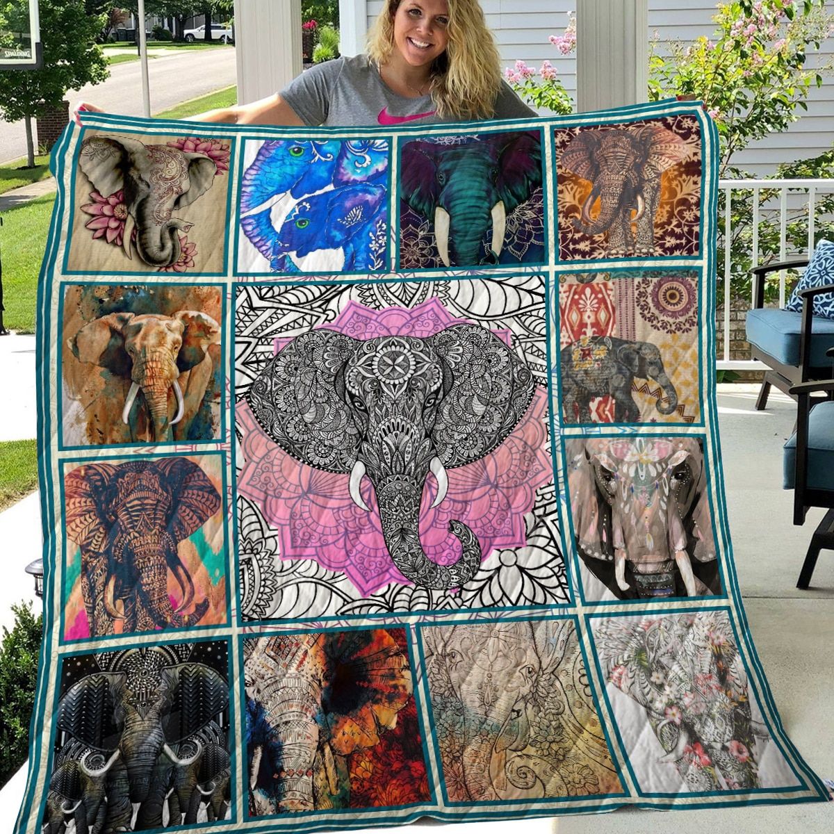 Elephant Best Of Quilt Blanket DHC020120839TD