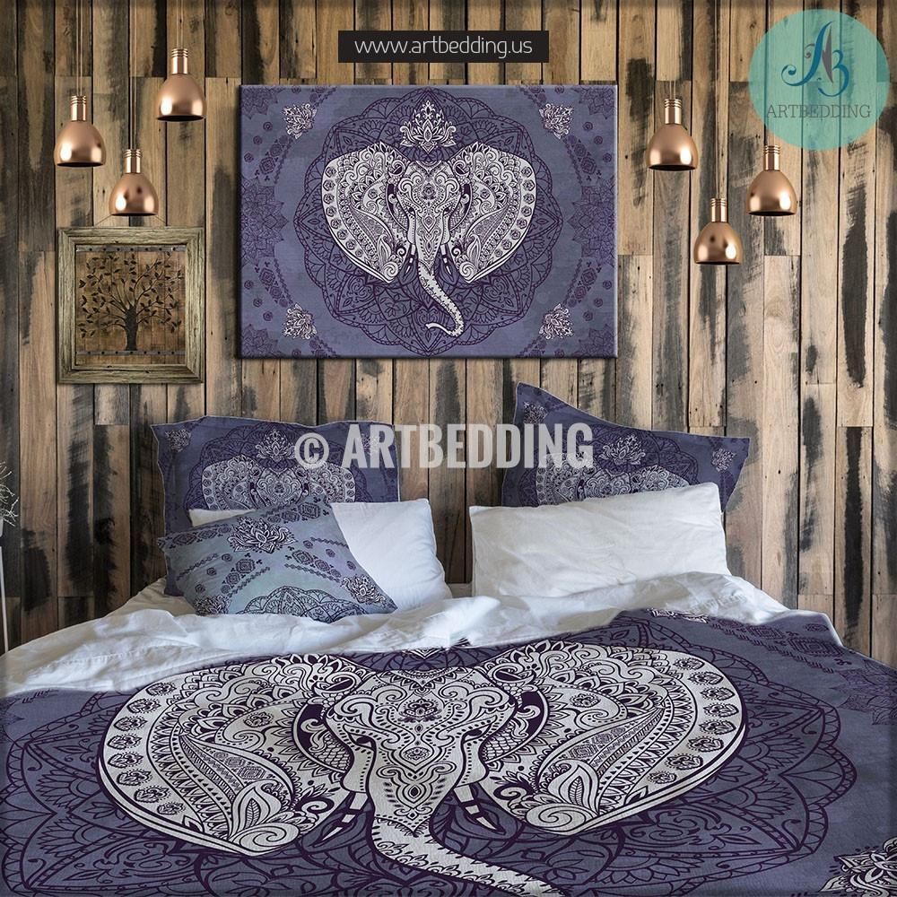 Elephant Bohemian Mandala Bedding Set
