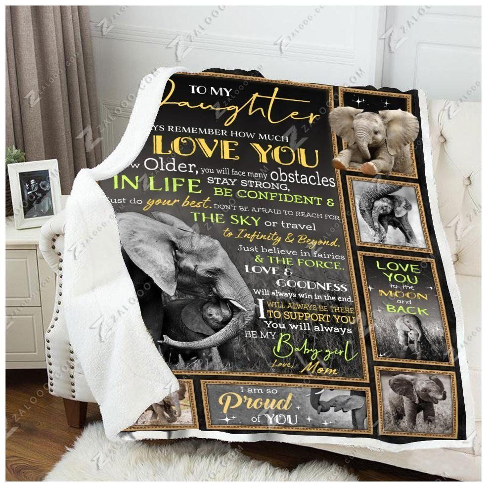 Elephant Sherpa Fleece Blanket